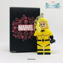 Load image into Gallery viewer, Crystal (Inhumans) Custom Minifigure Keychain