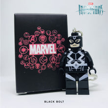 Load image into Gallery viewer, Black Bolt (Inhumans) Custom Minifigure Keychain